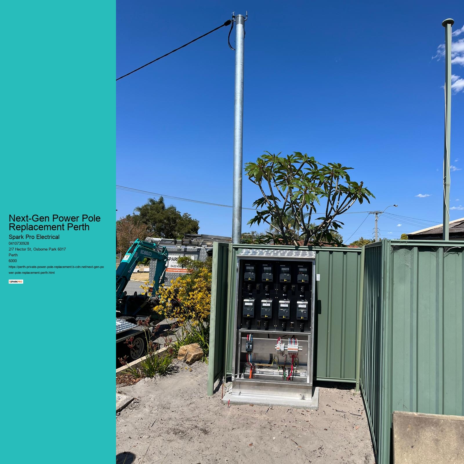 Power Pole Installation Excellence in Perth